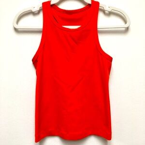 Lululemon Racer Back Tank Top 6 Red Orange Gym Workout Yoga Pilates Athletic